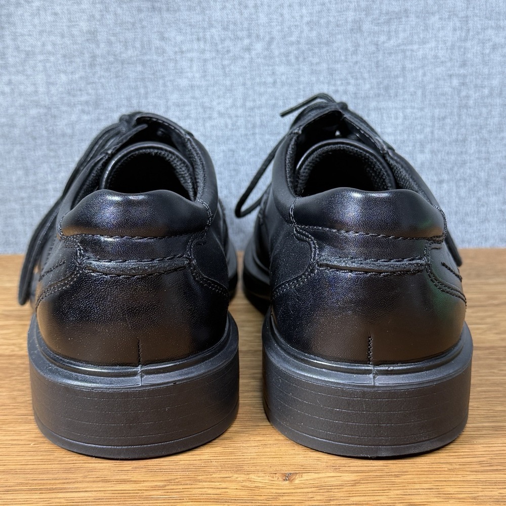 ECCO Helsinki Black Leather Oxford Dress Shoes Size 40 EU 6-6.5 US Excellent - Picture 8 of 11